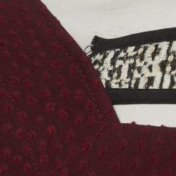 Pre Owned Roland Mouret Color Block Textured Crepe Shapur Mini Dress M