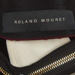 Pre Owned Roland Mouret Color Block Textured Crepe Shapur Mini Dress M