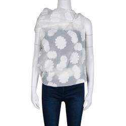 Pre Owned Roland Mouret Off White Cotton Daisy Fil Coupe Draped Eugene Top S