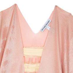 Roland Mouret Pink Metallic Stretch Top S