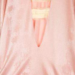 Roland Mouret Pink Metallic Stretch Top S