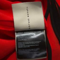 Pre Owned Roland Mouret Red Crepe One Shoulder Abuta Dress L