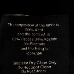 Pre Owned Roland Mouret Black Wool Crepe Strapless Sheath Dress L