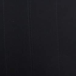 Pre Owned Roland Mouret Black Crepe Slit Detail Skirt XL 