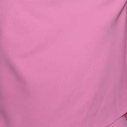 Pre Owned Roland Mouret Pink Crepe One Shoulder Amaral Dress S