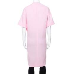 Pre Owned Roland Mouret Light Pink Wool Crepe Palmer Coat M