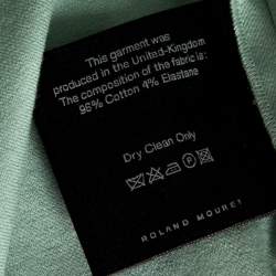 Pre Owned Roland Mouret Pastel Green Sleeveless Sheath Dress S