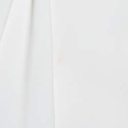 Pre Owned Roland Mouret Limited Edition Blue & White Crepe Sleeveless Sheath Dress M