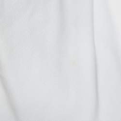 Pre Owned Roland Mouret Limited Edition Blue & White Crepe Sleeveless Sheath Dress M