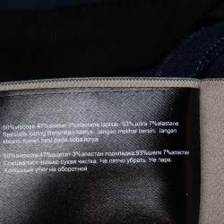 Pre Owned Roland Mouret Navy Blue Crepe Criss Cross Back Detail Sleeveless Jumpsuit S