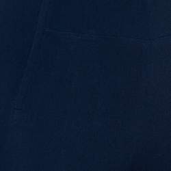 Pre Owned Roland Mouret Navy Blue Crepe Criss Cross Back Detail Sleeveless Jumpsuit S