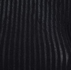 Roland Mouret Black Panelled Knit Draped Detail Sleeveless Midi Dress S