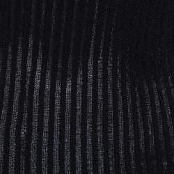 Roland Mouret Black Panelled Knit Draped Detail Sleeveless Midi Dress S