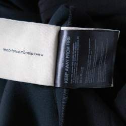 Pre Owned Roland Mouret Black Crepe Slit Detail Paneled Maxi Skirt S