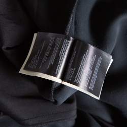 Pre Owned Roland Mouret Black Crepe Slit Detail Paneled Maxi Skirt S