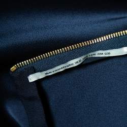 Pre Owned Roland Mouret Black Sateen Paneled Aries Maxi Skirt M