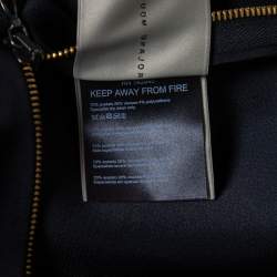 Pre Owned Roland Mouret Black Sateen Paneled Aries Maxi Skirt M