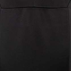 Pre Owned Roland Mouret Black Sateen Paneled Aries Maxi Skirt M