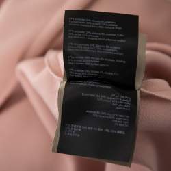 Pre Owned Roland Mouret Pink Crepe Asymmetric Neck Detail Midi Dress M