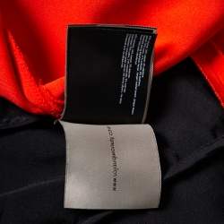 Pre Owned Roland Mouret Orange Crepe One Shoulder Colston Jumpsuit S