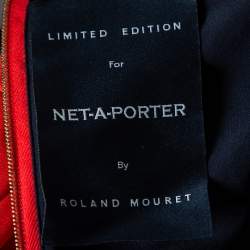 Pre Owned Roland Mouret Orange Crepe One Shoulder Colston Jumpsuit S