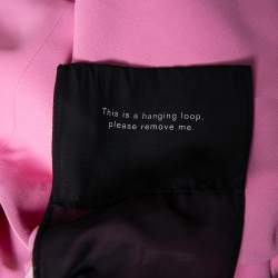 Roland Mouret Pink Crepe One Shoulder Amaral Dress M