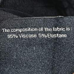 Pre Owned Roland Mouret Black Crepe Pencil Skirt M