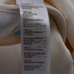 Pre Owned Roland Mouret Cream Wool One-Shoulder Midi Dress M