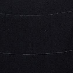 Pre Owned Roland Mouret Black Wool Peplum Hem Detail Dress M
