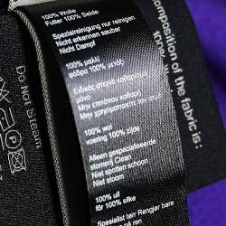 Pre Owned Roland Mouret Purple Wool Crepe Draped Sleeveless Gown M