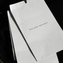 Pre Owned Roland Mouret Black Laser Cut Sitona Pencil Skirt L