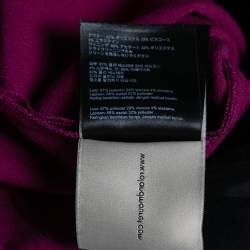 Pre Owned Roland Mouret Purple Crepe Midi Dress M