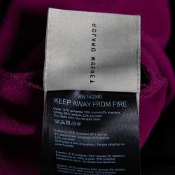Pre Owned Roland Mouret Purple Crepe Midi Dress M