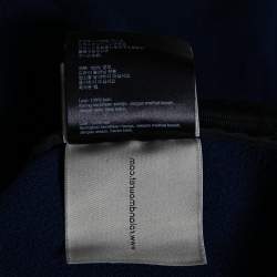 Pre Owned Roland Mouret Navy Blue Wool Crepe Pencil Skirt M