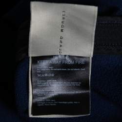 Pre Owned Roland Mouret Navy Blue Wool Crepe Pencil Skirt M