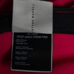 Pre Owned Roland Mouret Limited Edition Pink Wool Crepe Arreton Pencil Skirt M