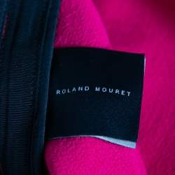 Pre Owned Roland Mouret Limited Edition Pink Wool Crepe Arreton Pencil Skirt M