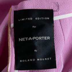 Pre Owned Roland Mouret Lilac Wool Crepe Pencil Skirt M