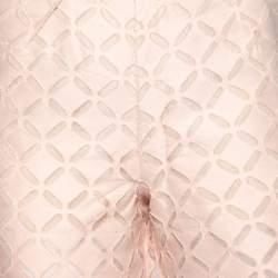 Pre Owned Roland Mouret Pearl Pink Laser Cut High Waist Kelston Shorts S