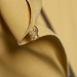 Pre Owned Roland Mouret Beige Crepe Contrast Embroidered Tulle Avalon Dress L