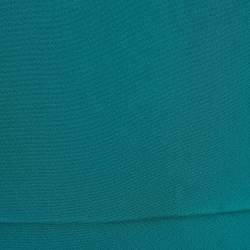 Pre Owned Roland Mouret Blue Crepe Zip Closure Dress L