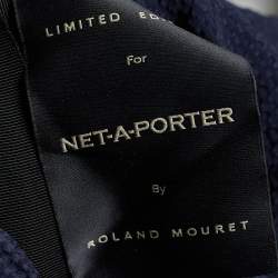 Pre Owned Roland Mouret Dark Blue Silk Cut Out Maxi Dress M