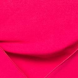 Pre Owned Roland Mouret Pink Wool Crepe Sleeveless Asymmetric Top M