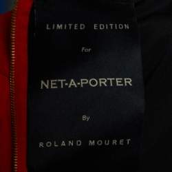 Pre Owned Roland Mouret Red Crepe Colston One Shoulder Jumpsuit S