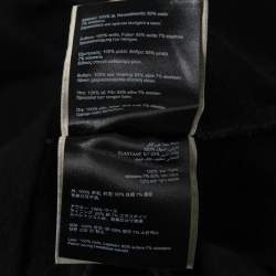 Pre Owned Roland Mouret Black Wool Peplum Hem Detail Midi Dress S