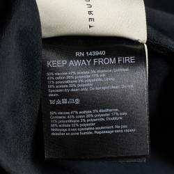 Pre Owned Roland Mouret Black Tweed & Crepe Sleeveless Dress M