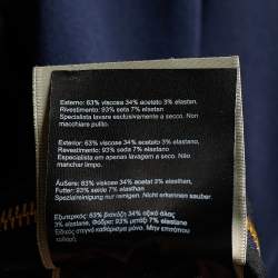 Pre Owned Roland Mouret Navy Blue Crepe Jumpsuit