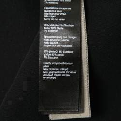 Pre Owned Roland Mouret Black Crepe Asymmetric Neck Dress M