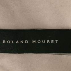 Pre Owned Roland Mouret Red Embroidered Tulle Skater Mini Dress M