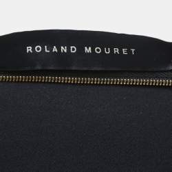 Pre Owned Roland Mouret Black Crepe Asymmetric Draped Jumpsuit M